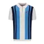 Fila Lazar Knitted Colourblock Polo Azure Blue