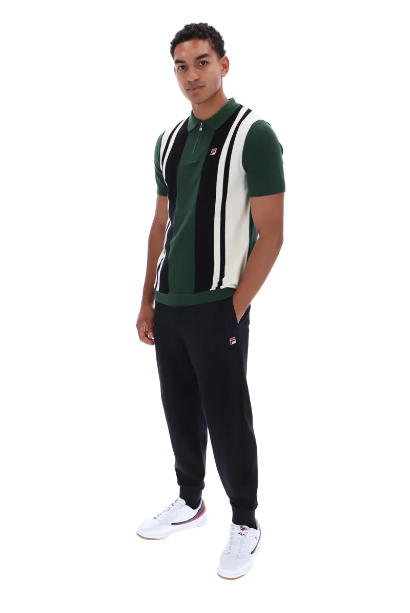 Fila Lazar Knitted Colourblock  Polo Pine Needle-2