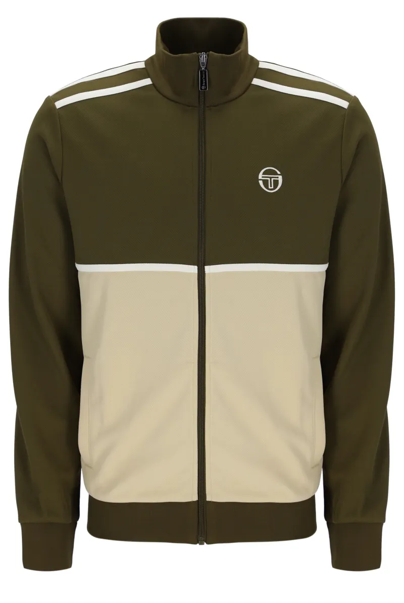 Sergio Tacchini Locchi Track Top Olive / Beige