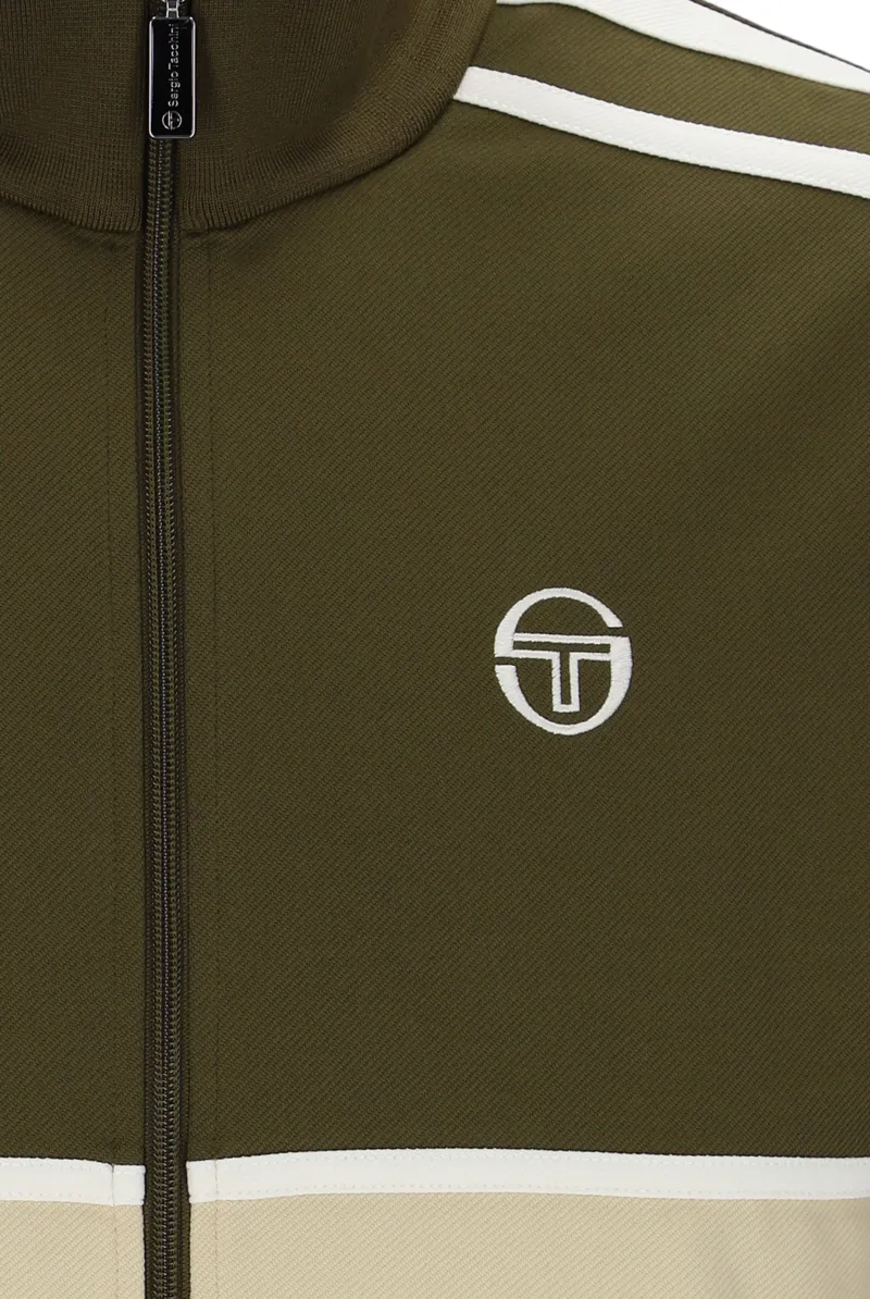 Sergio Tacchini Locchi Track Top Olive / Beige-2