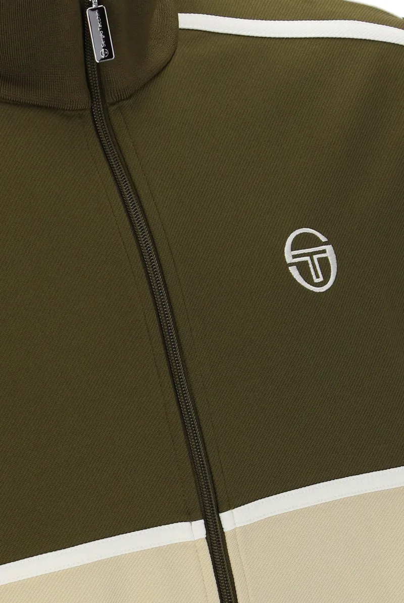 Sergio Tacchini Locchi Track Top Olive / Beige-3