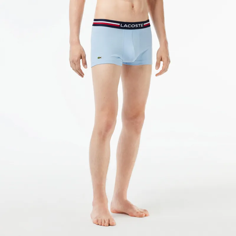 Lacoste 3 Pack Iconic Boxers Sky/Blue/Navy-2