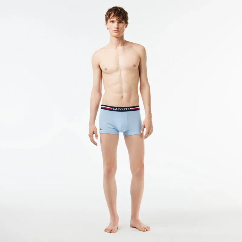 Lacoste 3 Pack Iconic Boxers Sky/Blue/Navy-6
