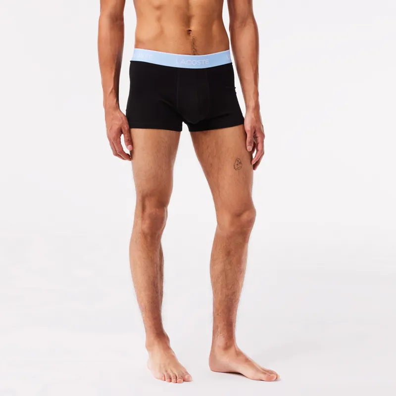 Lacoste Casual Trunks Boxers With Contrasting Waistband Black-2