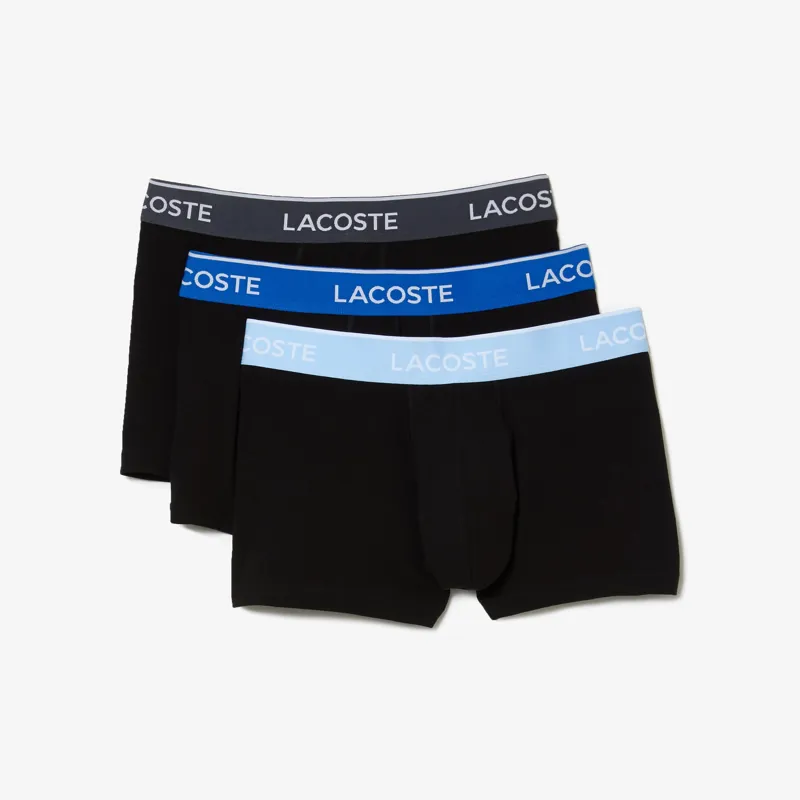 Lacoste Casual Trunks Boxers With Contrasting Waistband Black