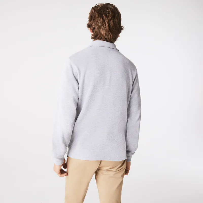 Lacoste Zip Neck Sweatshirt Grey-3