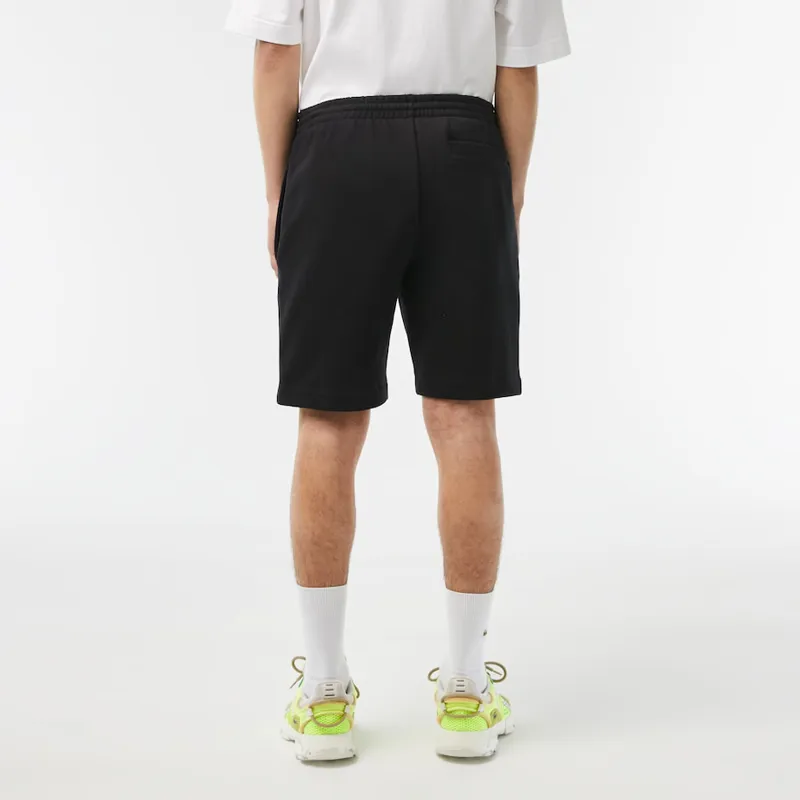 Lacoste Brushed Cotton Fleece Shorts Black-1