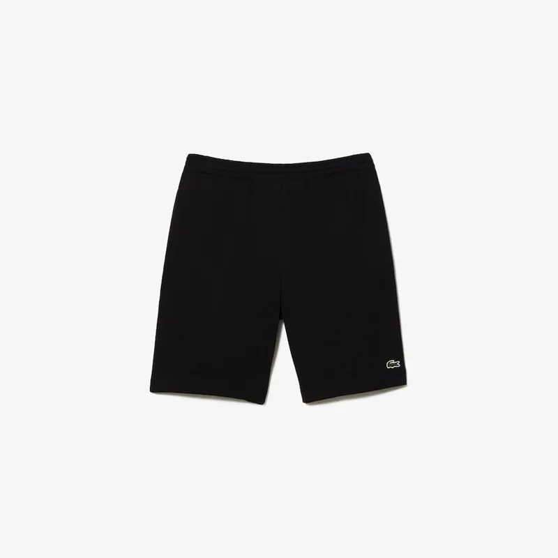 Lacoste Brushed Cotton Fleece Shorts Black-3