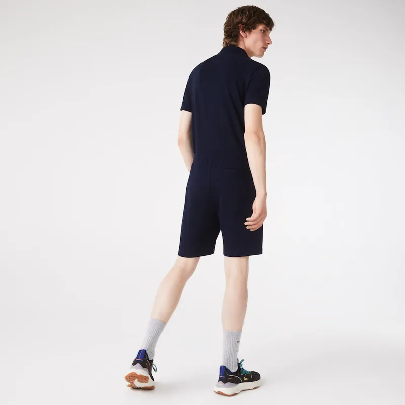 Lacoste Brushed Cotton Fleece Shorts Navy-1