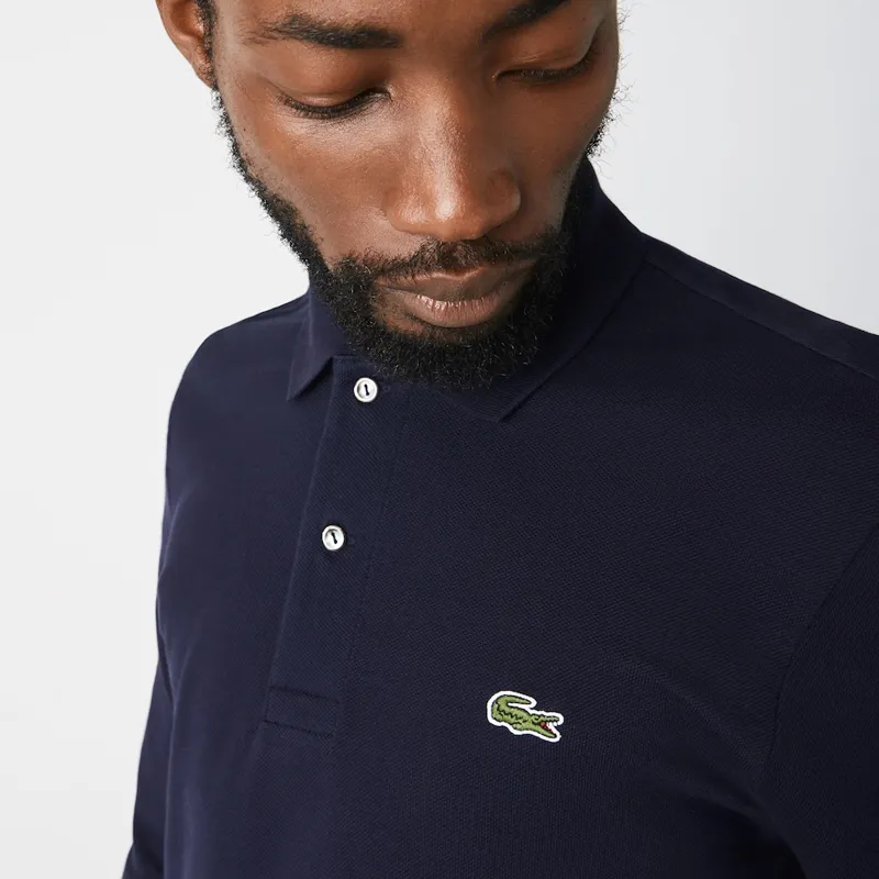 Lacoste Classic Fit Long Sleeve Polo Navy-2