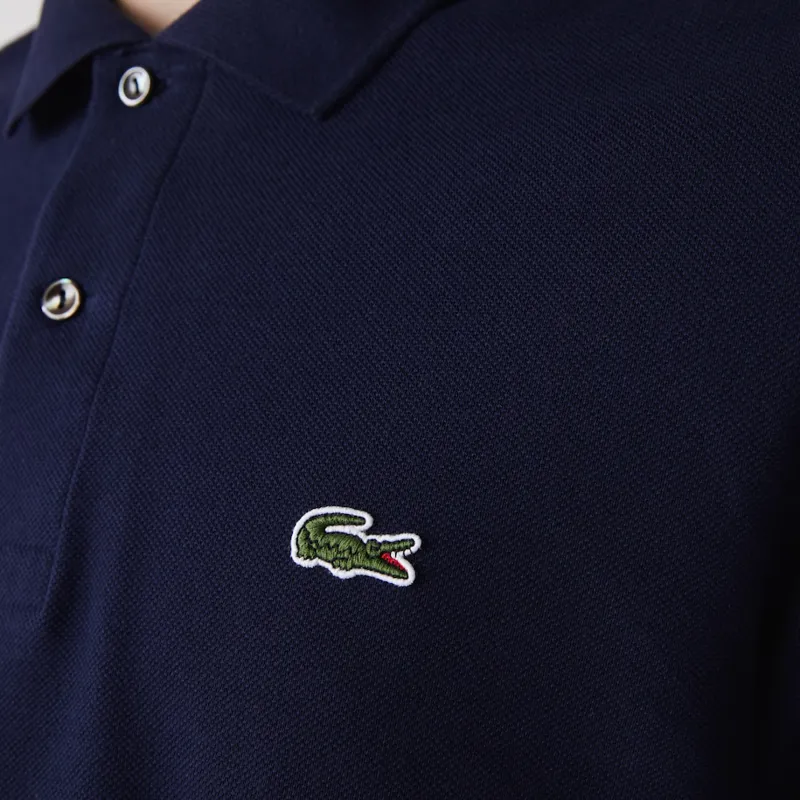 Lacoste Classic Fit Long Sleeve Polo Navy-5