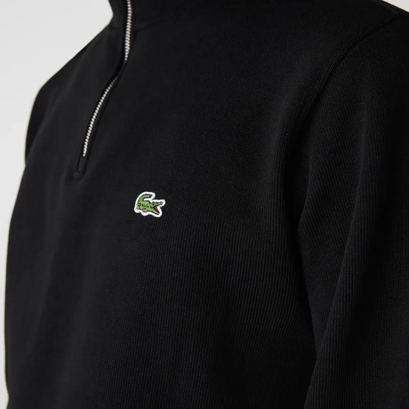 Lacoste Zip Neck Sweatshirt Black-7