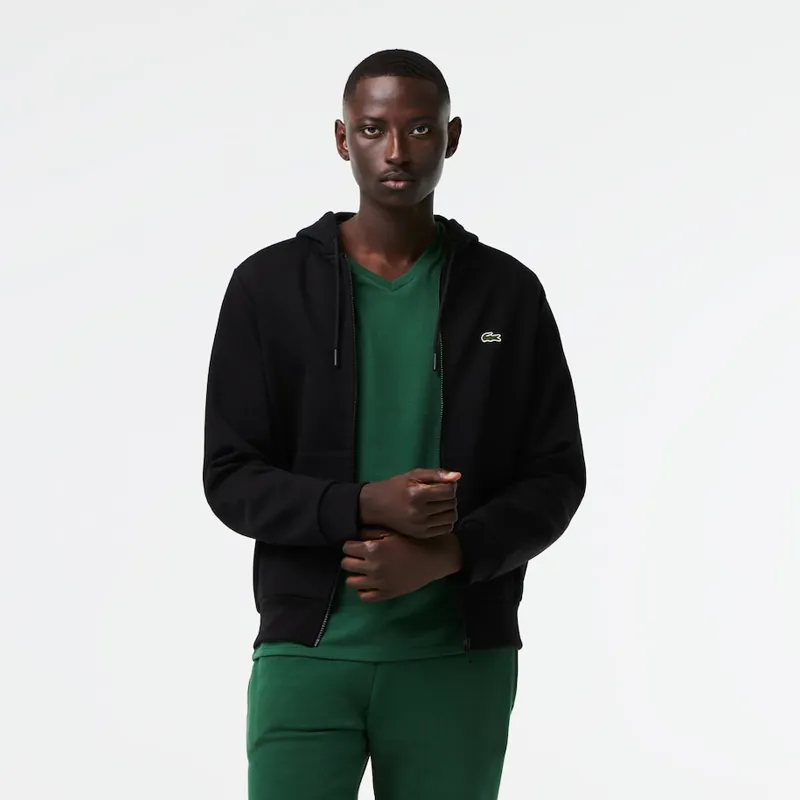 Green lacoste sales hoodie