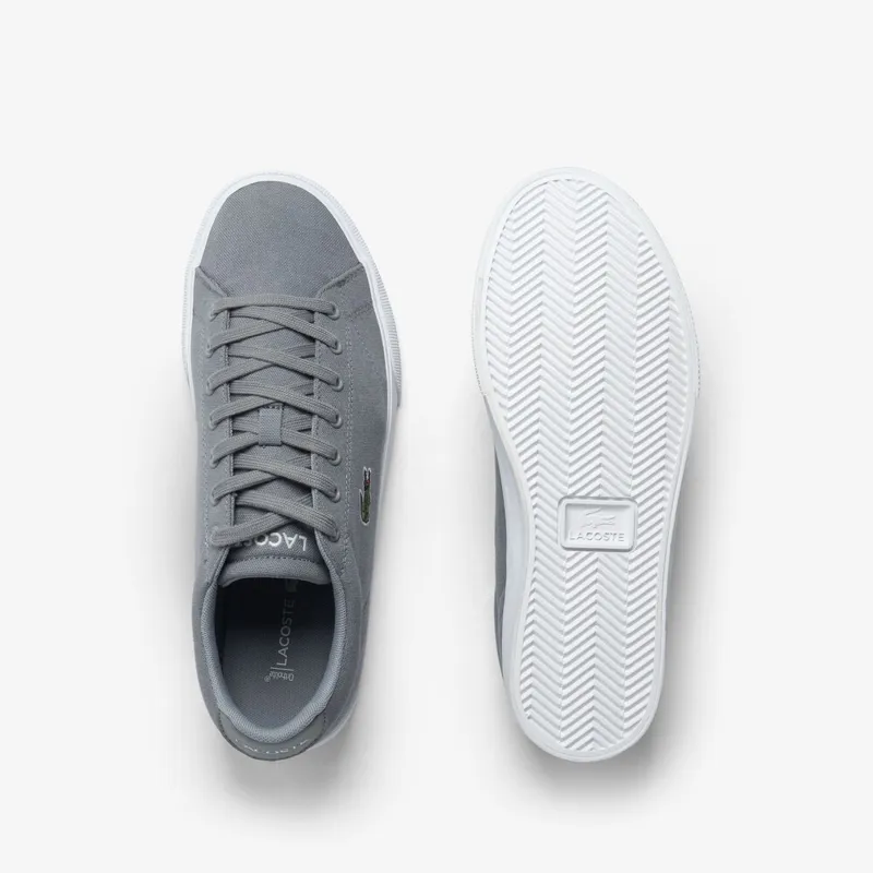 Lacoste Lerond Canvas Trainer Grey  -3