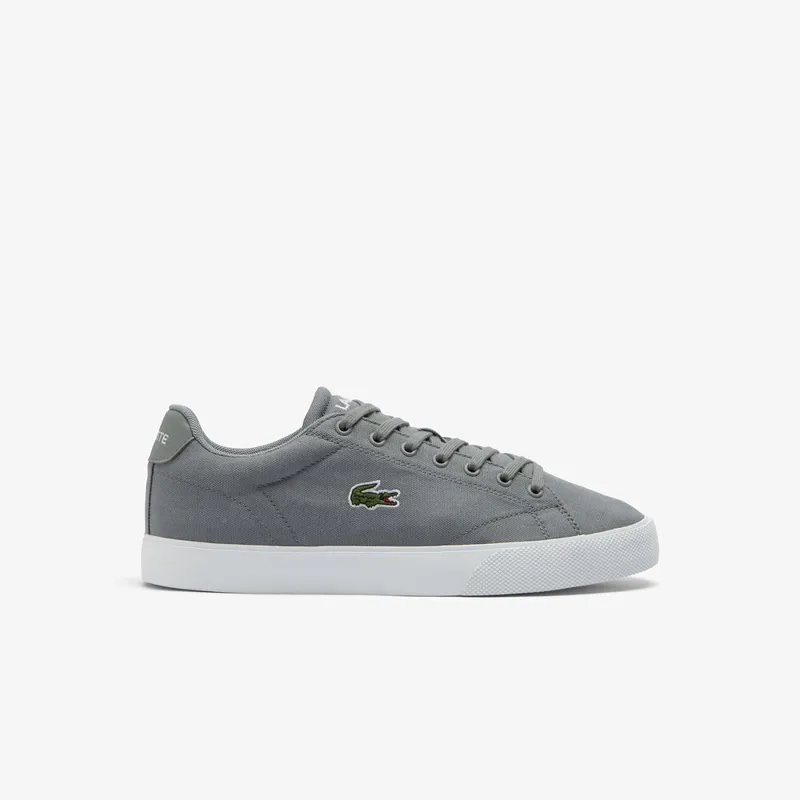 Lacoste Lerond Canvas Trainer Grey  -6