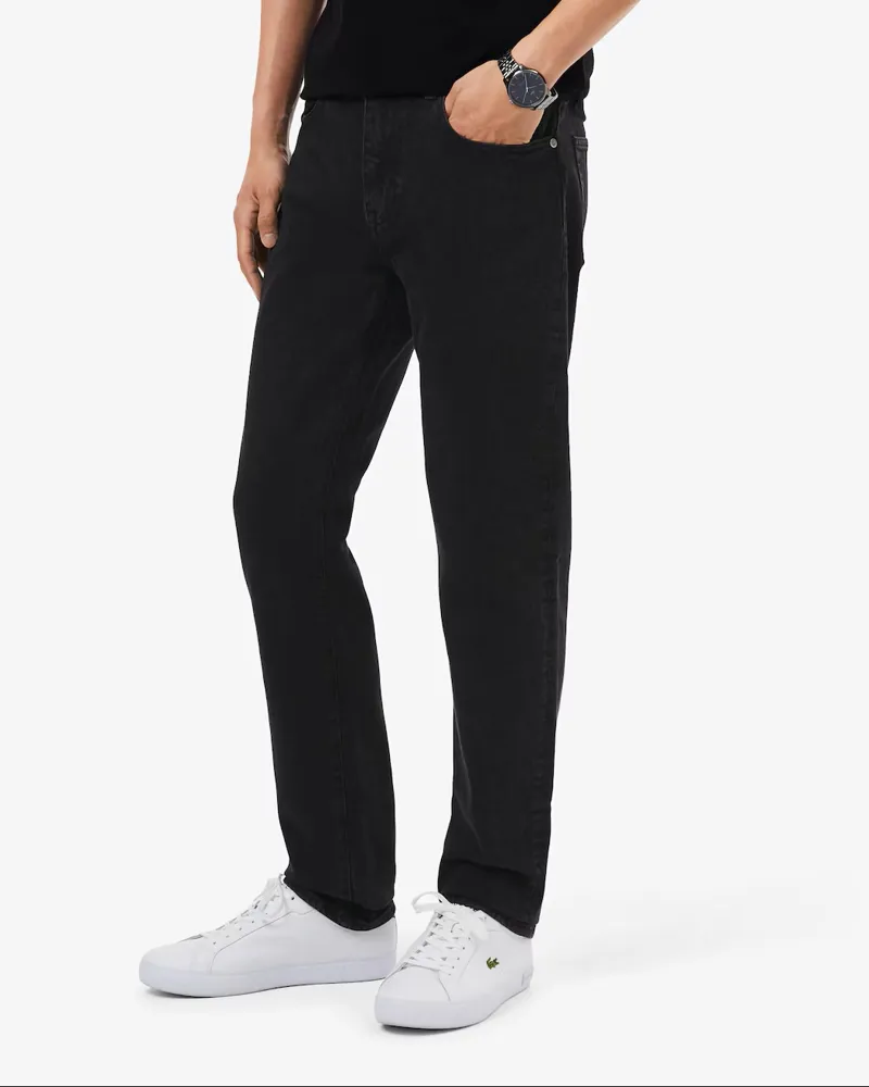 Lacoste 5 Pocket Slim Fit Jeans Black-3