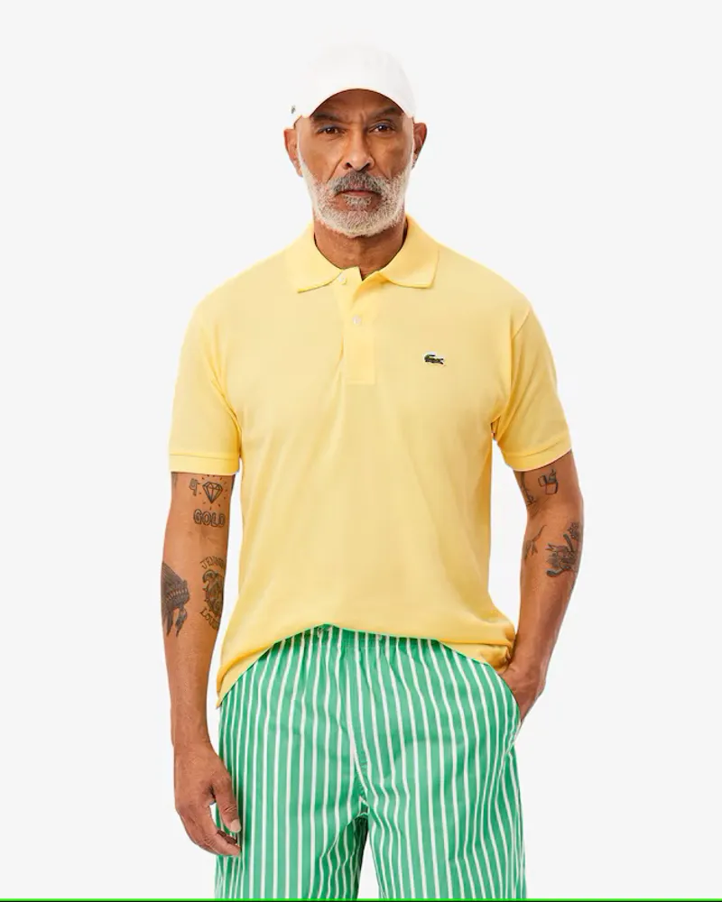 Lacoste Classic Fit Polo T-shirt Yellow-2