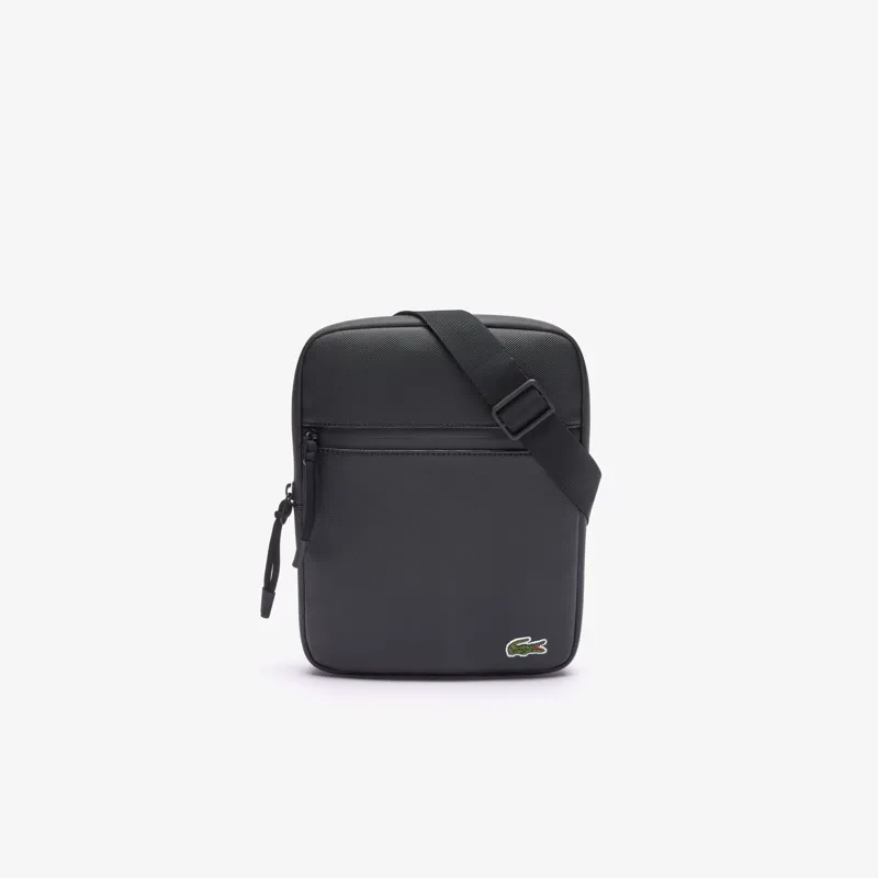 Lacoste Medium LCST Piqué Satchel Black -2
