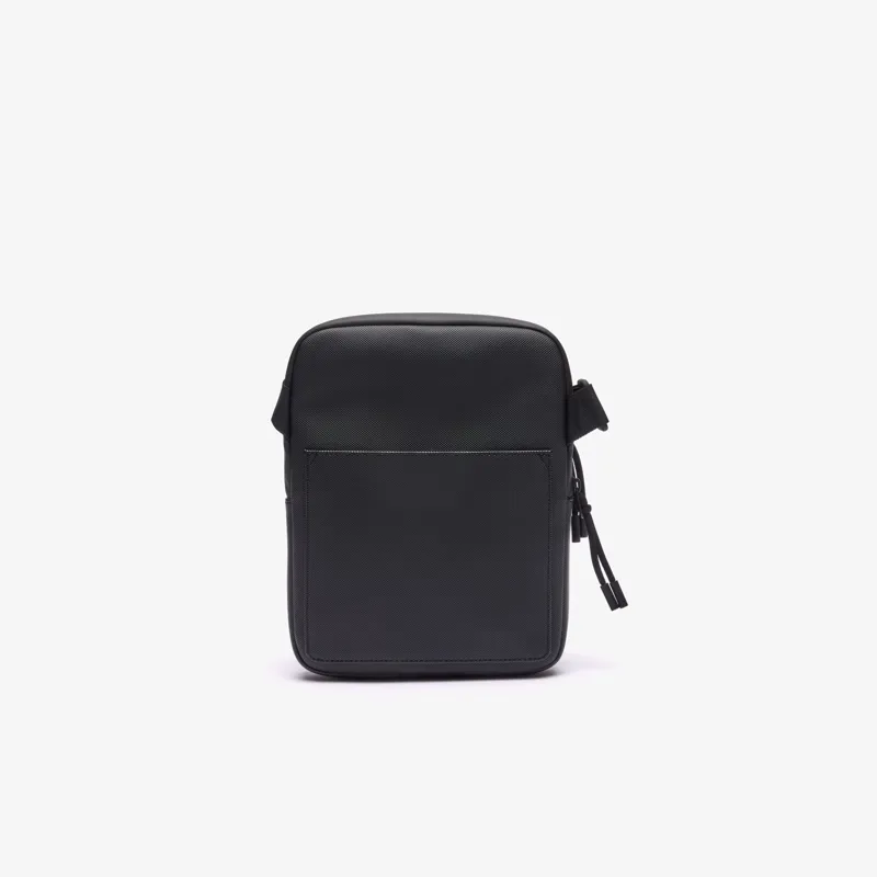 Lacoste Medium LCST Piqué Satchel Black -4