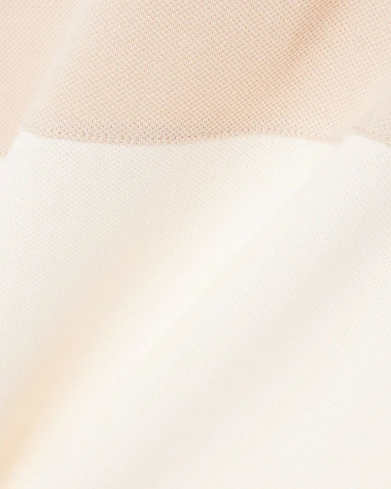 Lacoste Colour Block Polo Shirt Beige-5