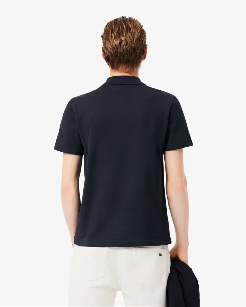 Lacoste Colour Block Polo Shirt Black -2