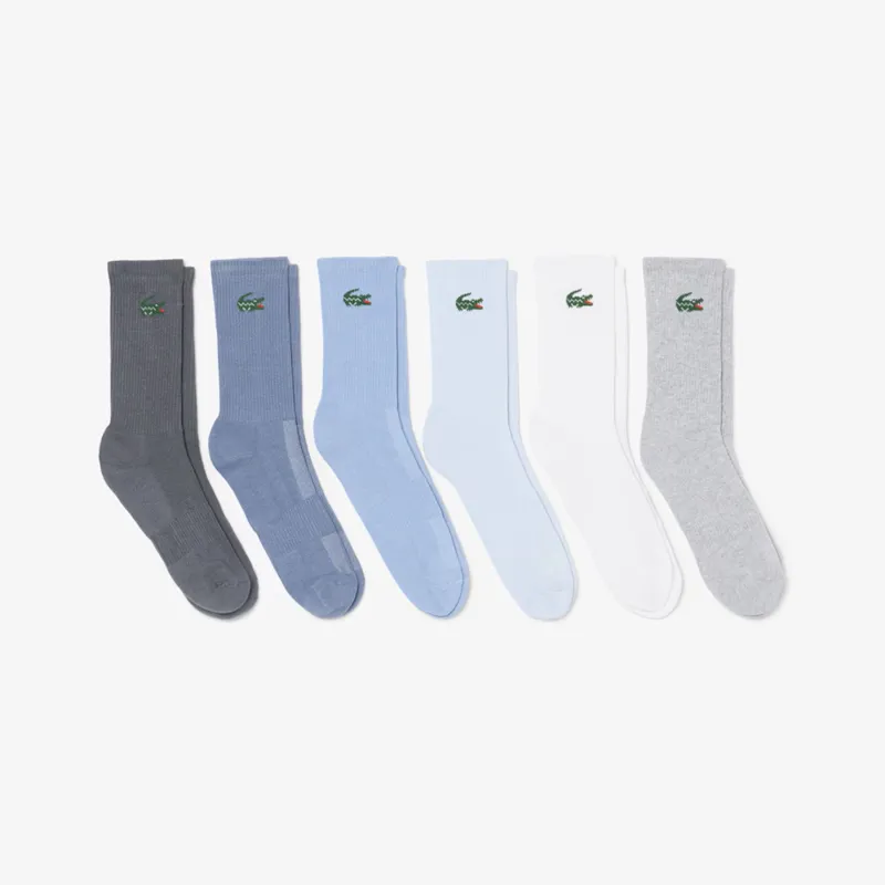 Lacoste 6 Pack Coloured Sports Socks Multi 