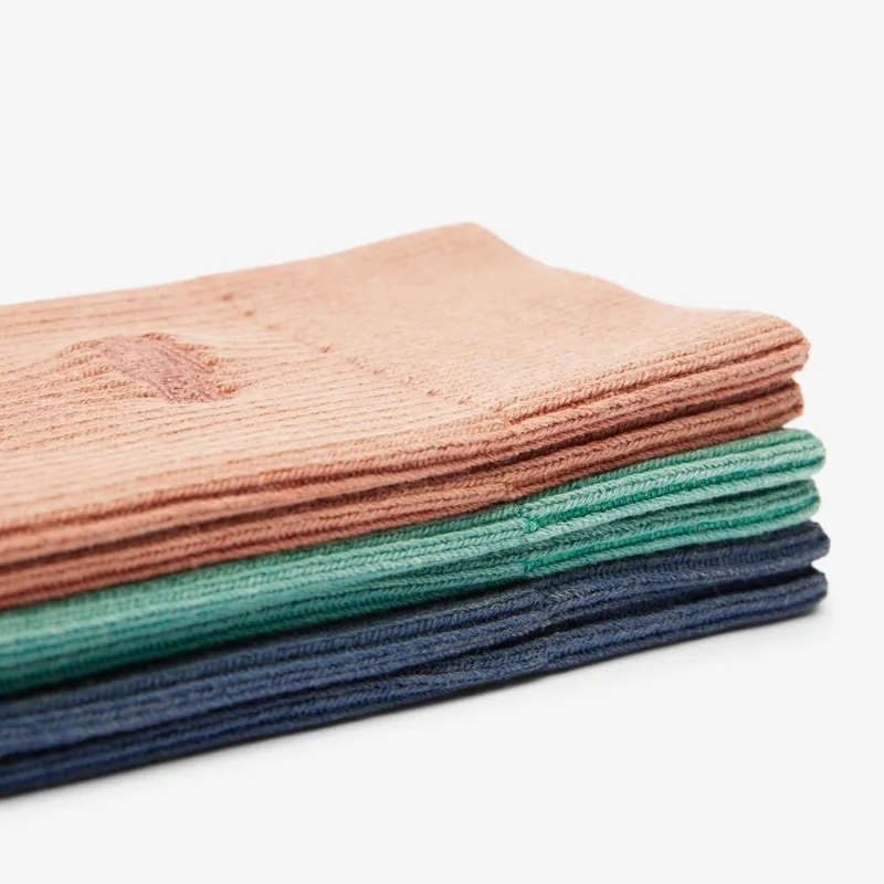 Lacoste 3-Pack Ribbed Cotton Socks Washed Effect light brwn/blue/green-2