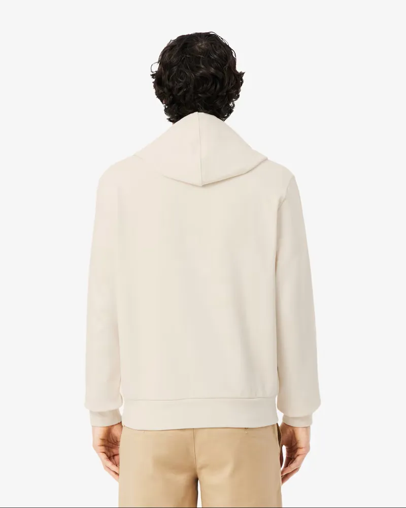 Lacoste Colour Block Zip Hoodie Beige -3