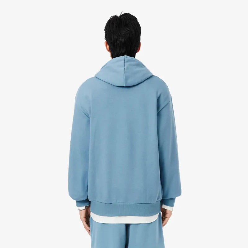 Lacoste Fleece Hoodie Aral Blue-5