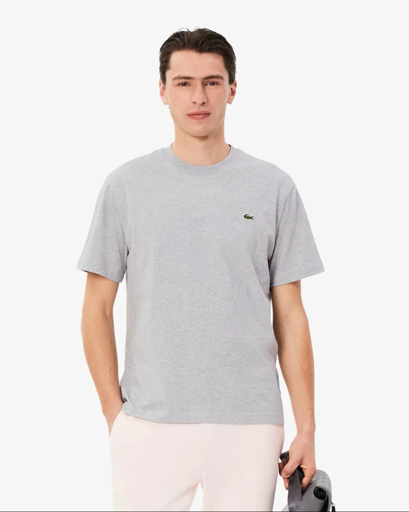Lacoste Classic Fit Cotton T-shirt Heather Grey-4