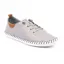 Lunar St Ives Leather Pump Plimsoll Grey