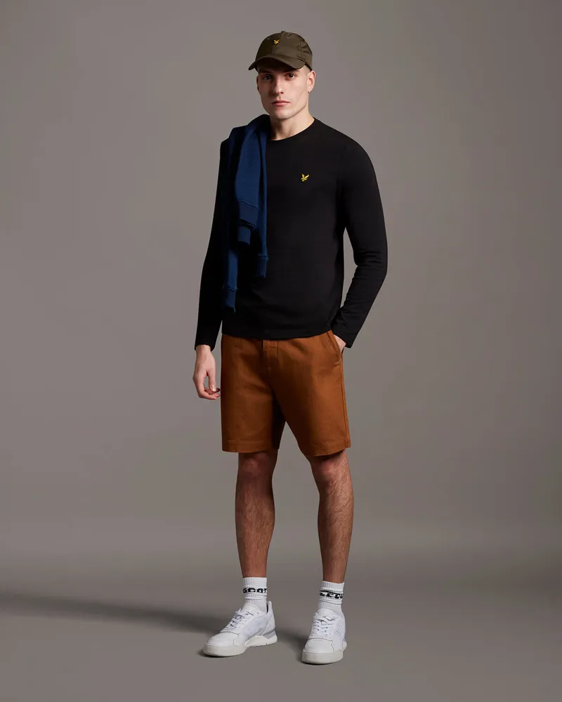 Lyle and Scott Long Sleeve T-shirt Black-2