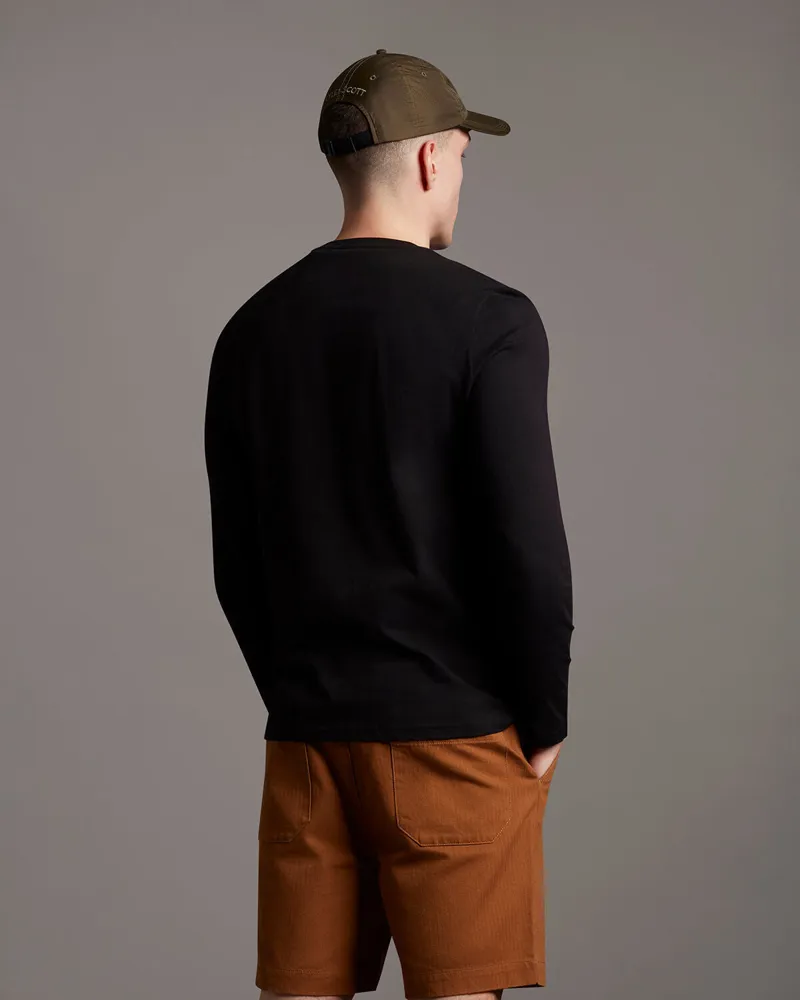 Lyle and Scott Long Sleeve T-shirt Black-3