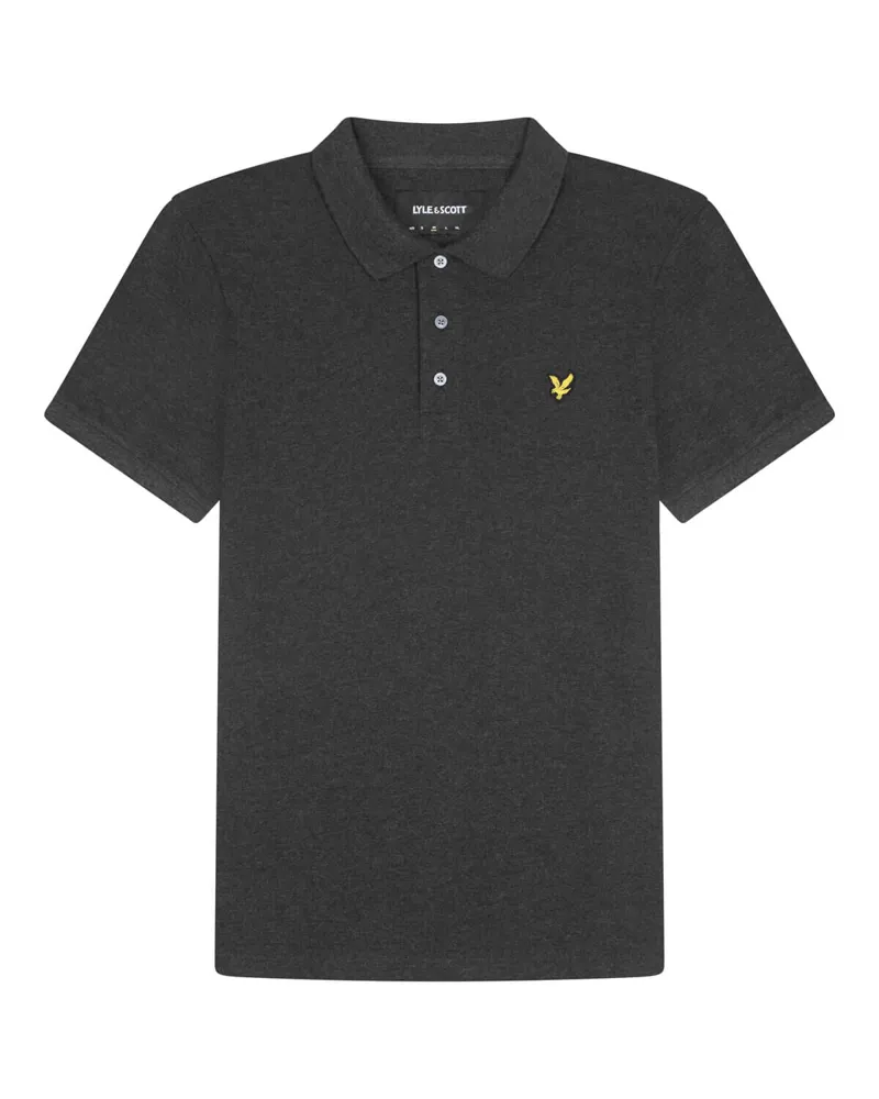Lyle and Scott Plain Polo T-shirt Charcoal Marl XL ONLY LAST ONE