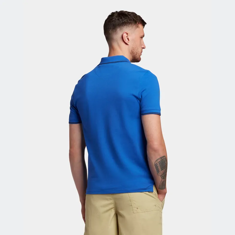 Lyle and Scott Tipped Polo T-shirt Electric Cobalt / Navy XXL ONLY -2