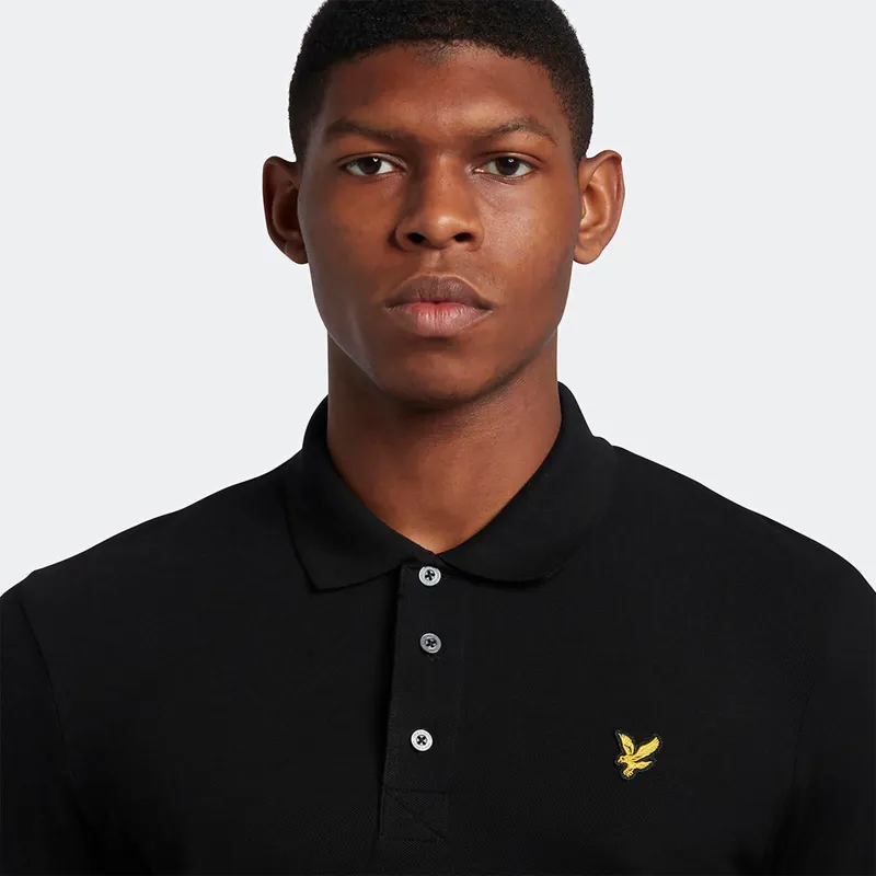 Lyle and Scott Plain Polo T-shirt Jet Black SMALL and XL ONLY-3