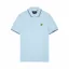 Lyle and Scott Tipped Polo T-shirt Light Blue / Navy