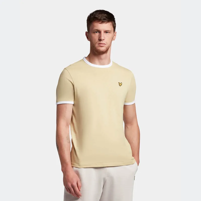Lyle and Scott Ringer T-shirt Natural Green XXL ONLY LAST ONE-1
