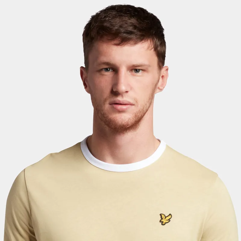 Lyle and Scott Ringer T-shirt Natural Green XXL ONLY LAST ONE