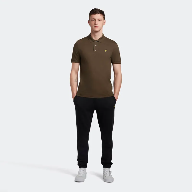 Lyle and Scott Plain Polo T-shirt Olive SMALL and MEDIUM ONLY -2