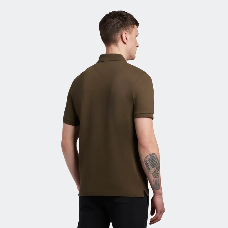 Lyle and Scott Plain Polo T-shirt Olive SMALL and MEDIUM ONLY -1