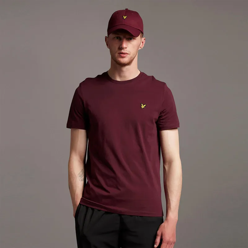 Lyle and Scott Plain T-shirt Burgundy LARGE ONLY LAST ONE-1