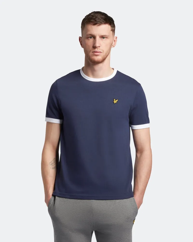 Lyle and Scott Ringer T-shirt Navy
