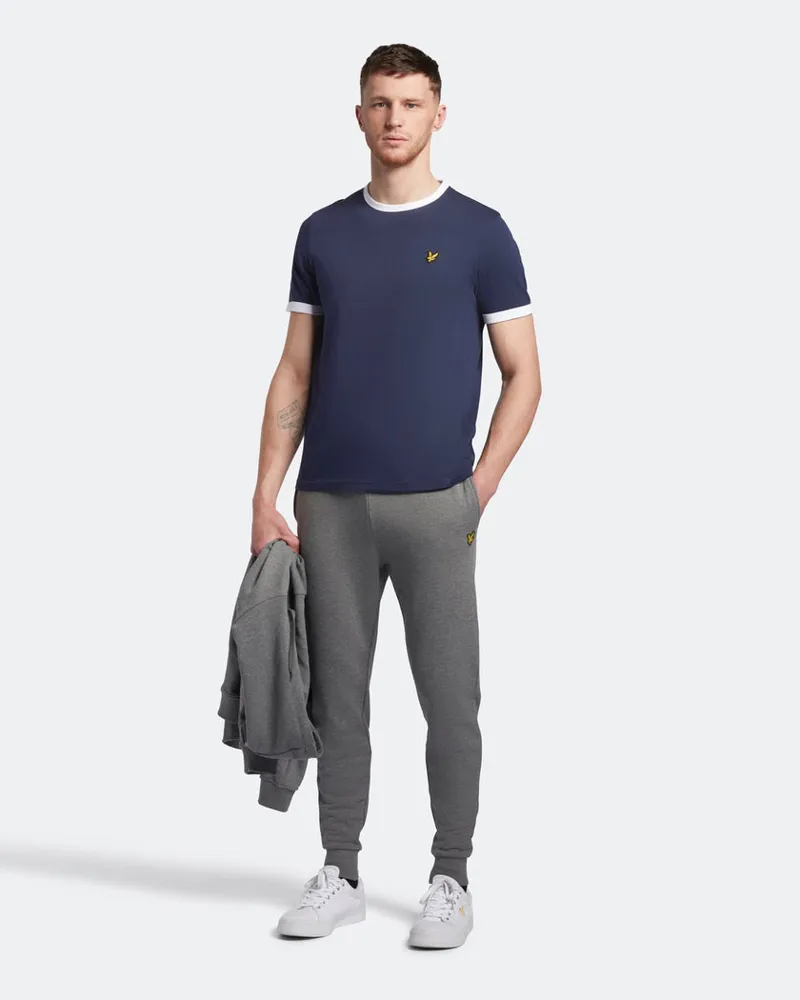 Lyle and Scott Ringer T-shirt Navy-1