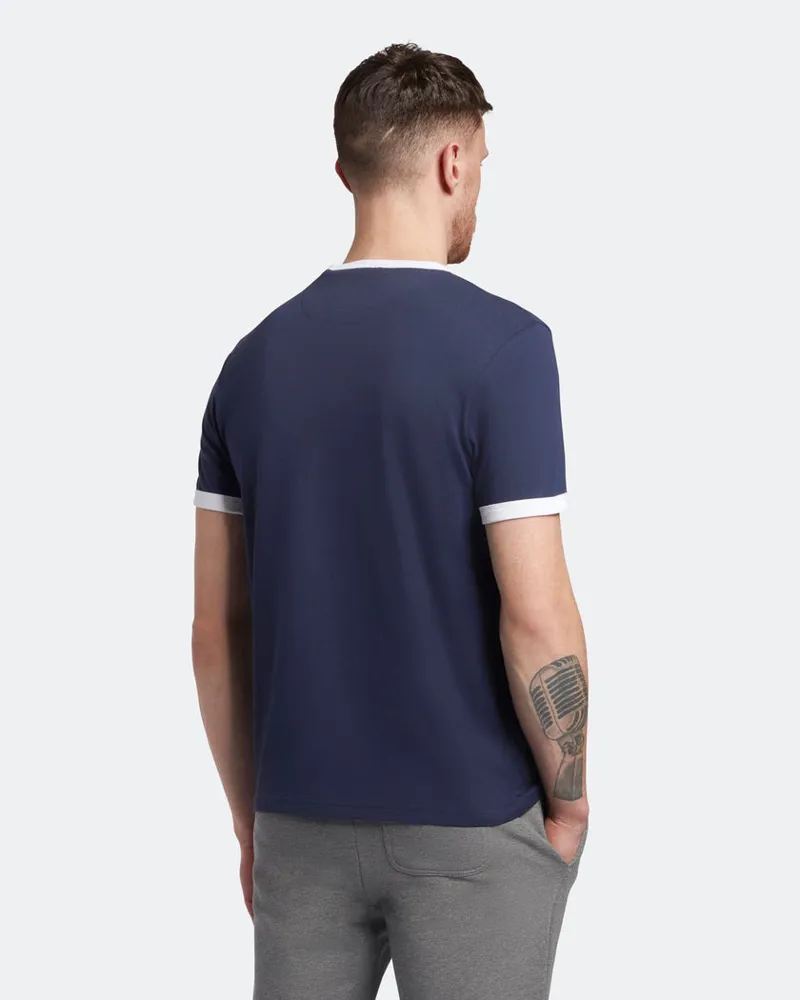 Lyle and Scott Ringer T-shirt Navy-2