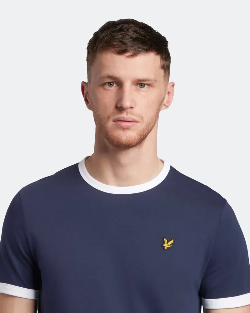 Lyle and Scott Ringer T-shirt Navy-3