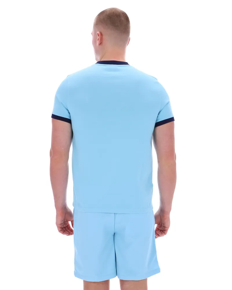 Sergio Tacchini Masters T-shirt Baltic Sea / Maritime Blue -2