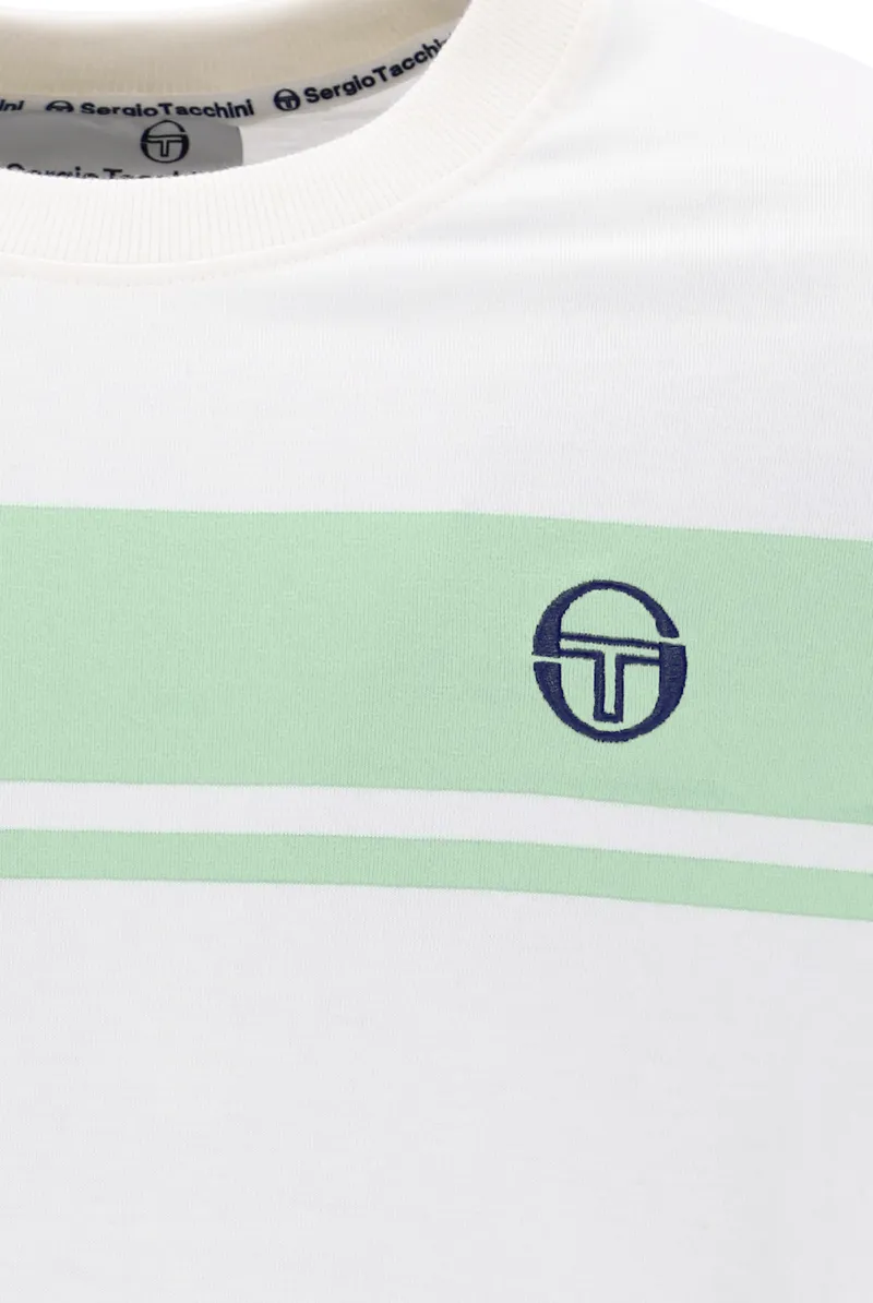Sergio Tacchini Masters T-shirt Gardenia / Quiet Green-1