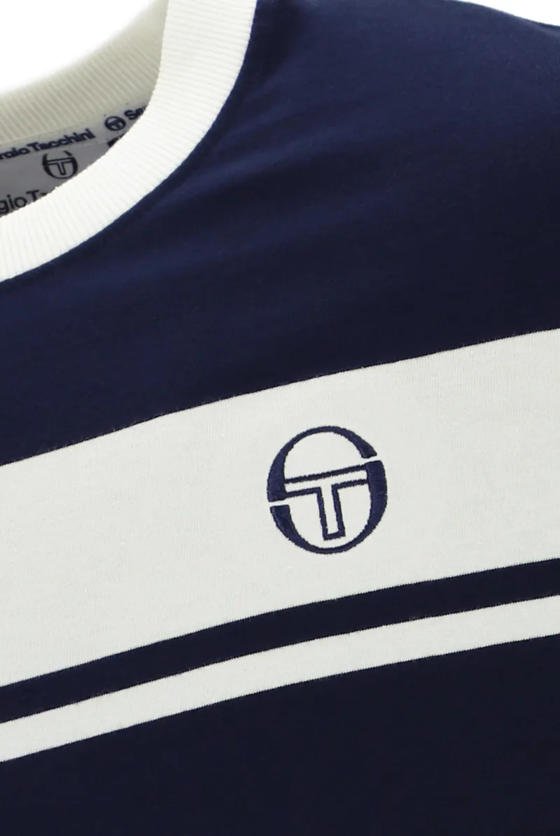 Sergio Tacchini Masters T-shirt Maritime/Gardenia-1