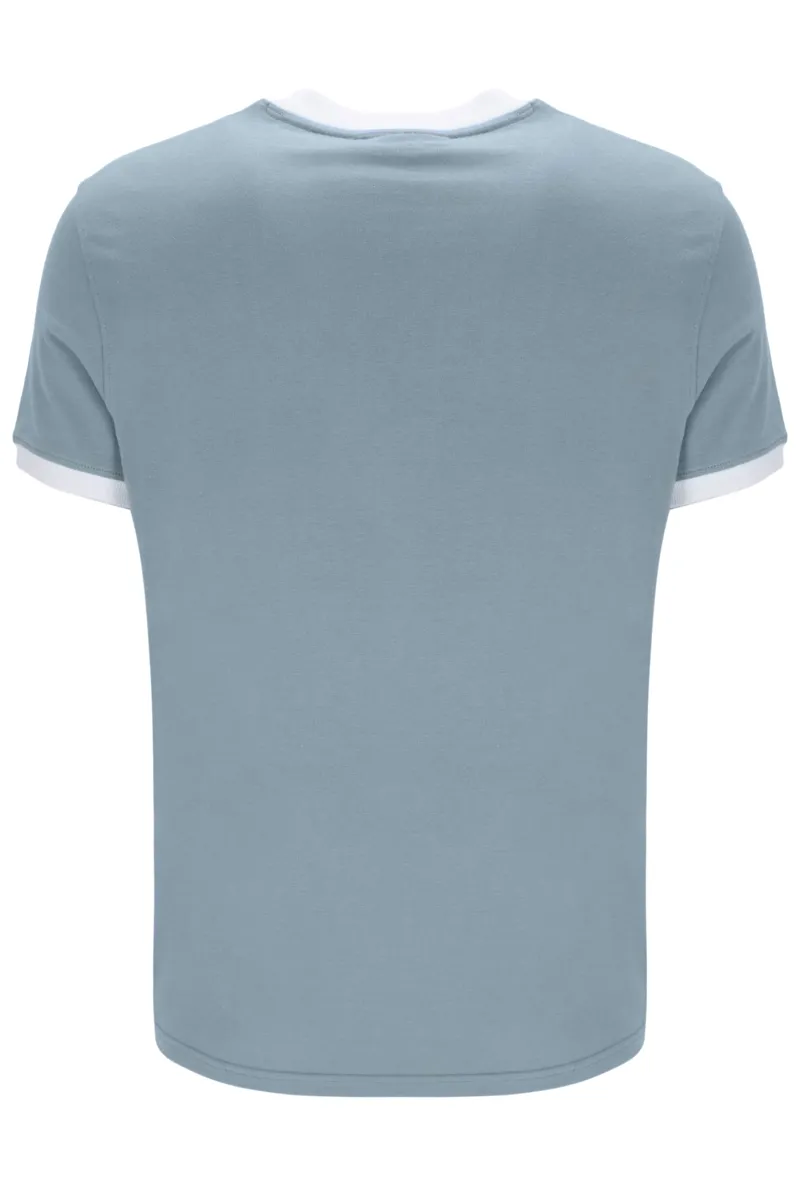 Sergio Tacchini Masters T-shirt Lead / Maritime Blue / White-1